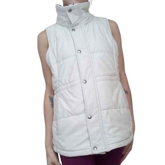 The North Face Heathered Beige White Outdoor Vest Small - Picture 1 of 6